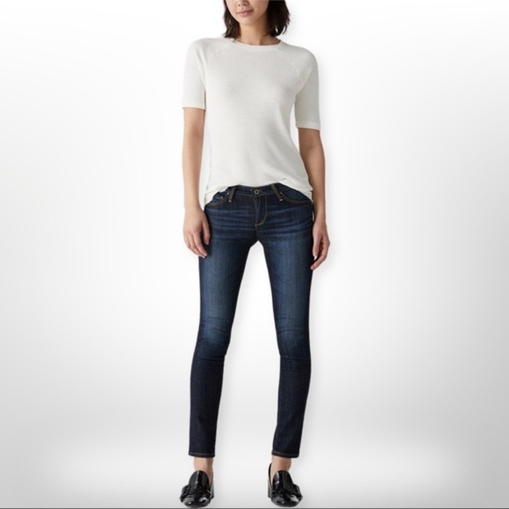 Ag Adriano Goldschmied the Stilt Cigarette Leg Jean in Dark wash 30R